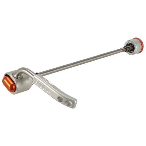 Paul Components Quick Release Skewer, 130/135mm, Silver w/Orange