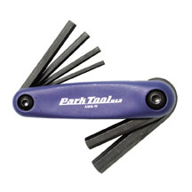 Park Tool Folding Hex Wrench Set, AWS-11, Blue