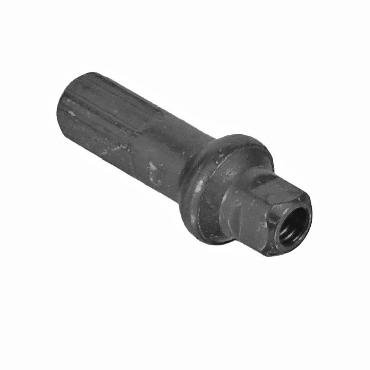 Sapim Double Square Alloy Nipple, 14g/16mm, Black, 100/Ct