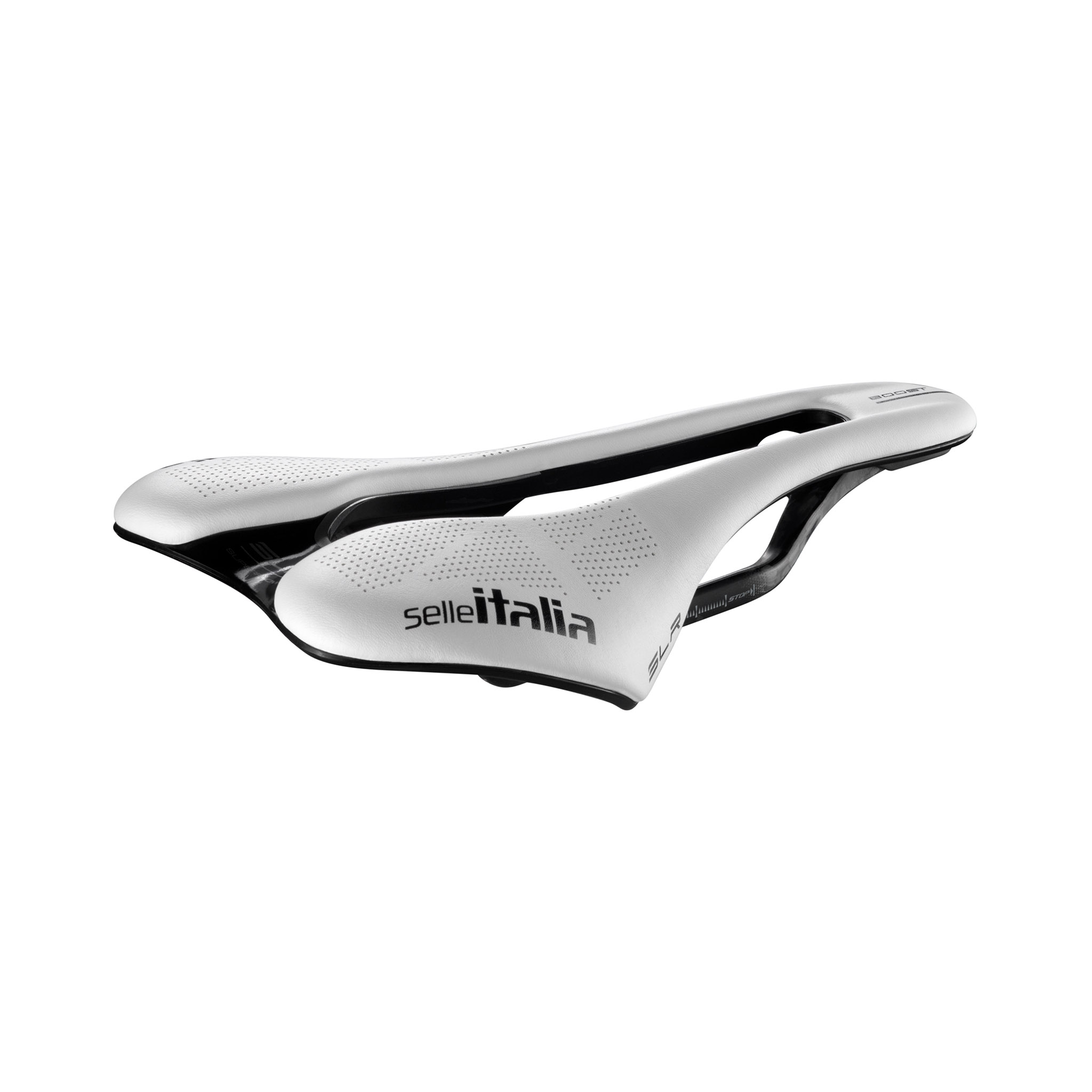 Selle Italia SLR Boost Kit Carbonio S3, Carbon, White, Fibra-Tek