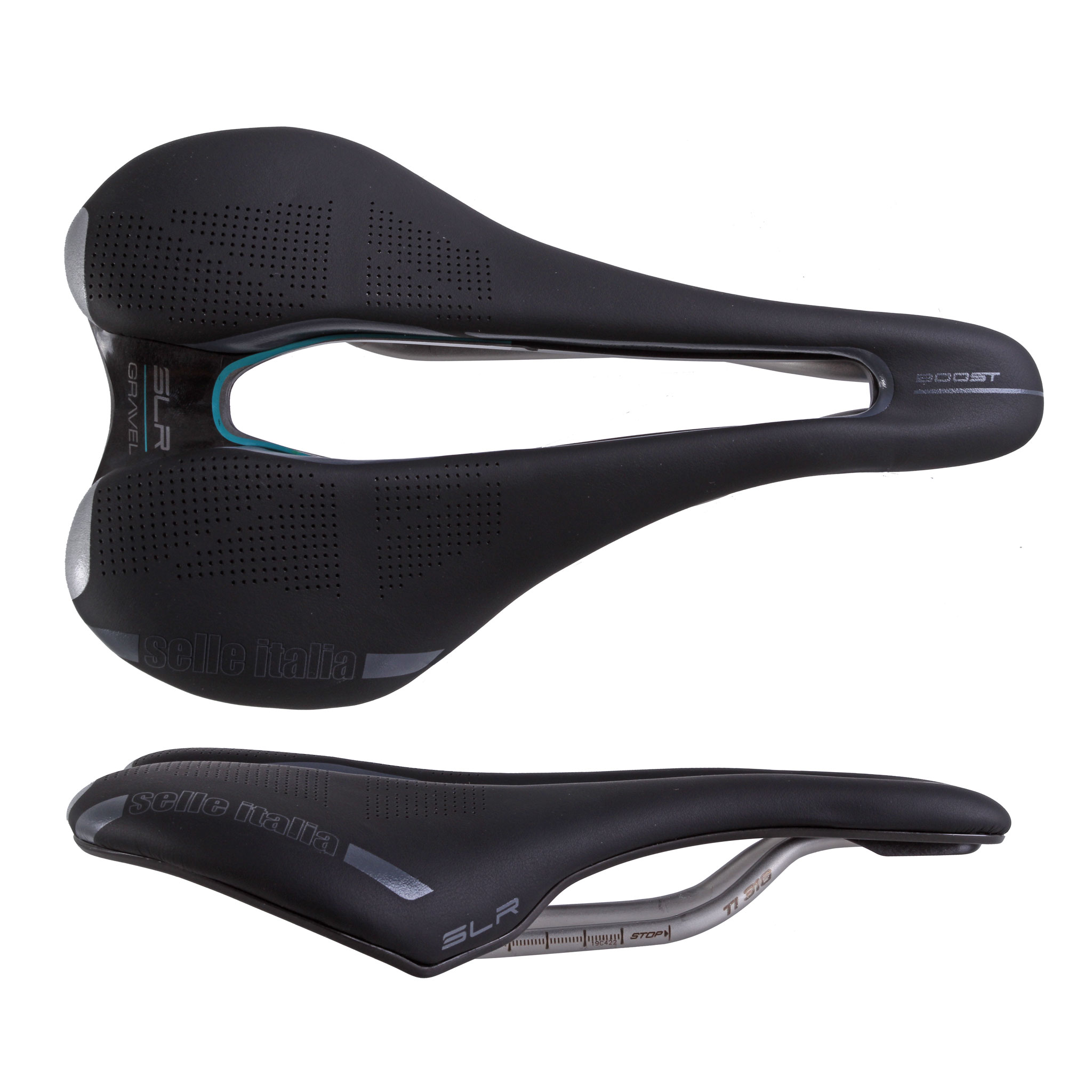 Selle Italia SLR Boost Superflow Gravel L3, TI 316, Fibre-Tek