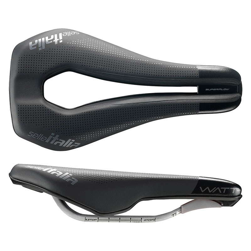 Selle Italia WATT Gel Superflow, Ti316, DuroTek, Black