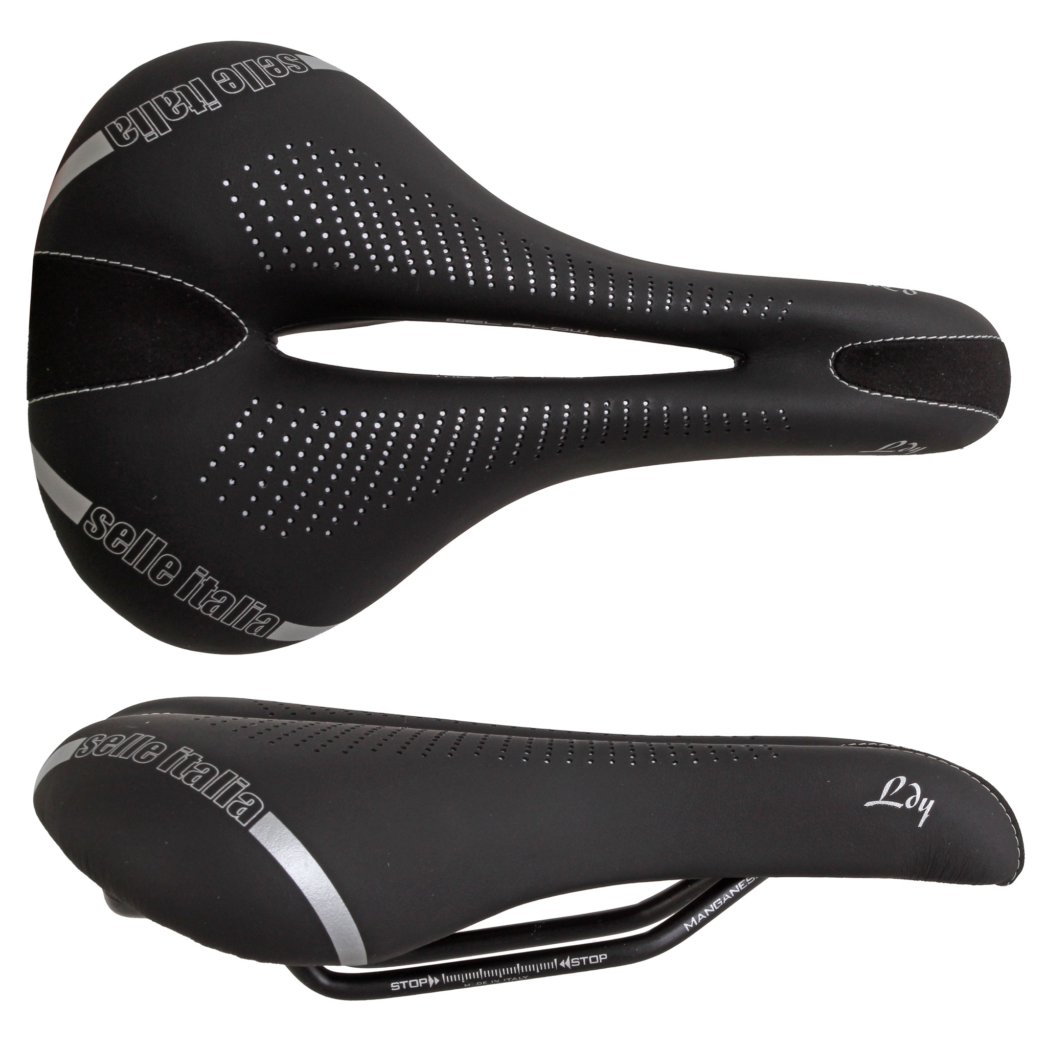 Selle Italia Lady Gel L, L2, Manganese Rail Black |