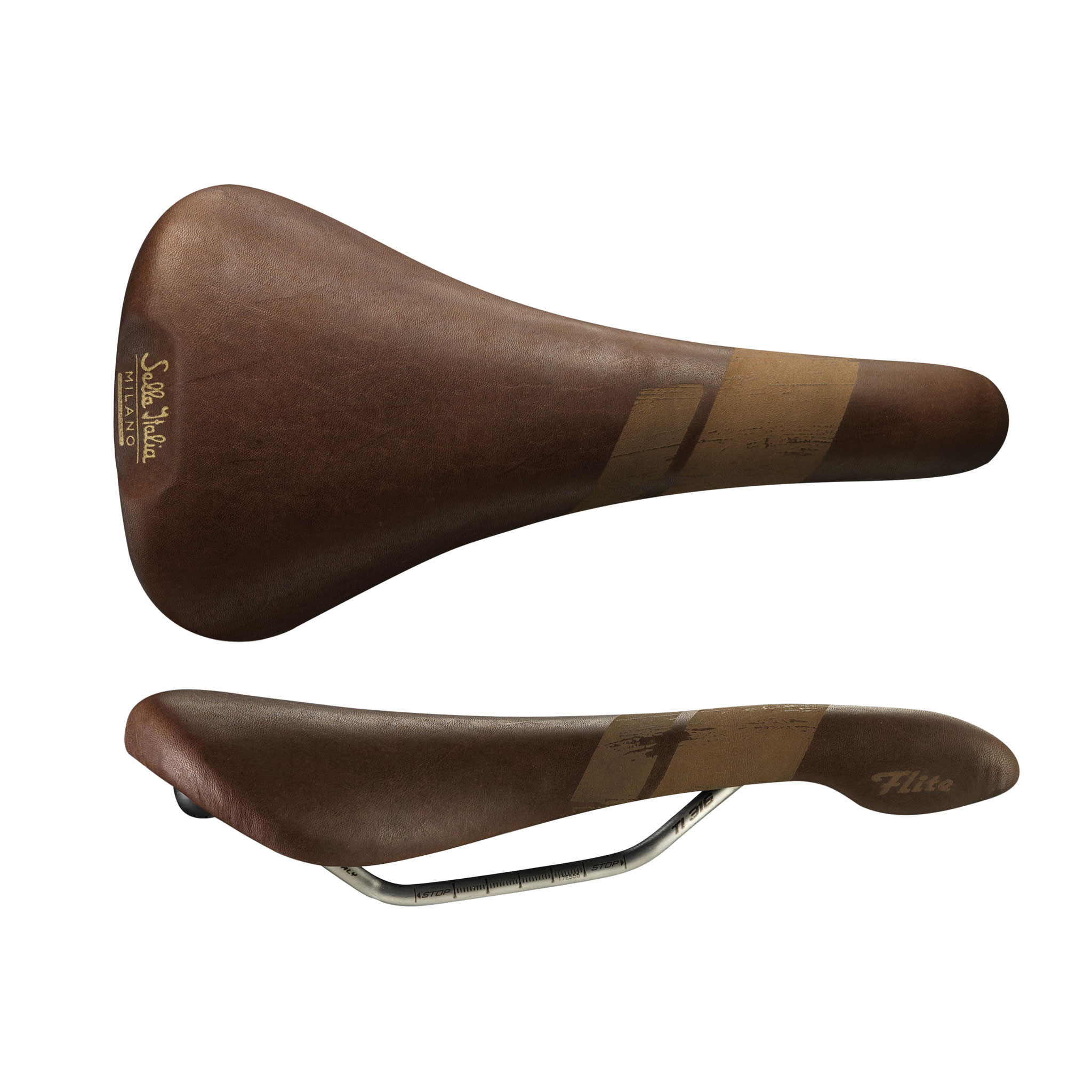 Selle Italia Flite Bullitt Saddle, L1, Ti316, Brown
