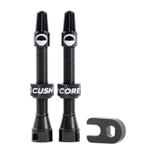 Cush Core Air Valve, 44mm, Black, Pair