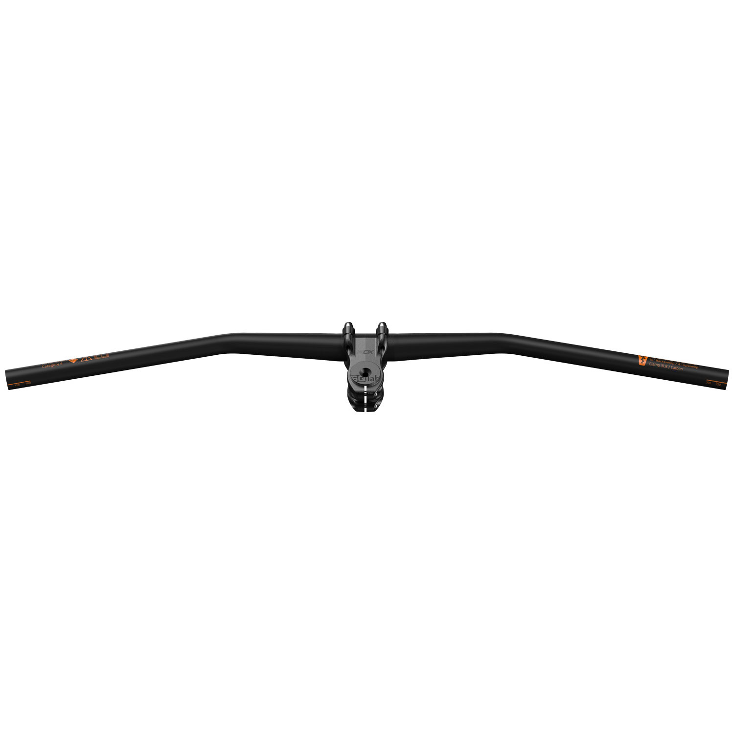 SQlab 311 FL-X Carbon Riser Bar, (31.8) 15mm/740mm - Black