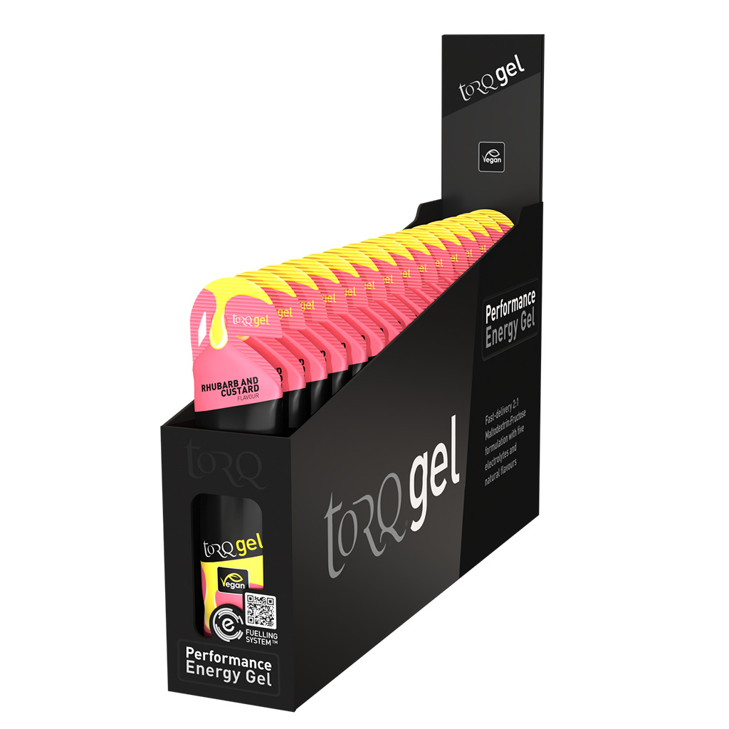 Torq Energy Gel, Rhubarb And Custard, 15/Count