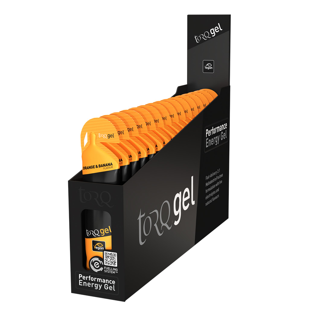 Torq Energy Gel, Orange And Banana, 15/Count
