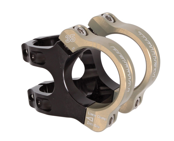 Renthal Apex Stem, (35.0) 33mm, Black/Gold