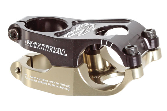Renthal Duo Stem, (31.8) 40mm, Black/Gold