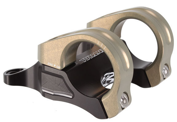 Renthal Integra II Stem, (31.8) 0x45mm, Black/Gold
