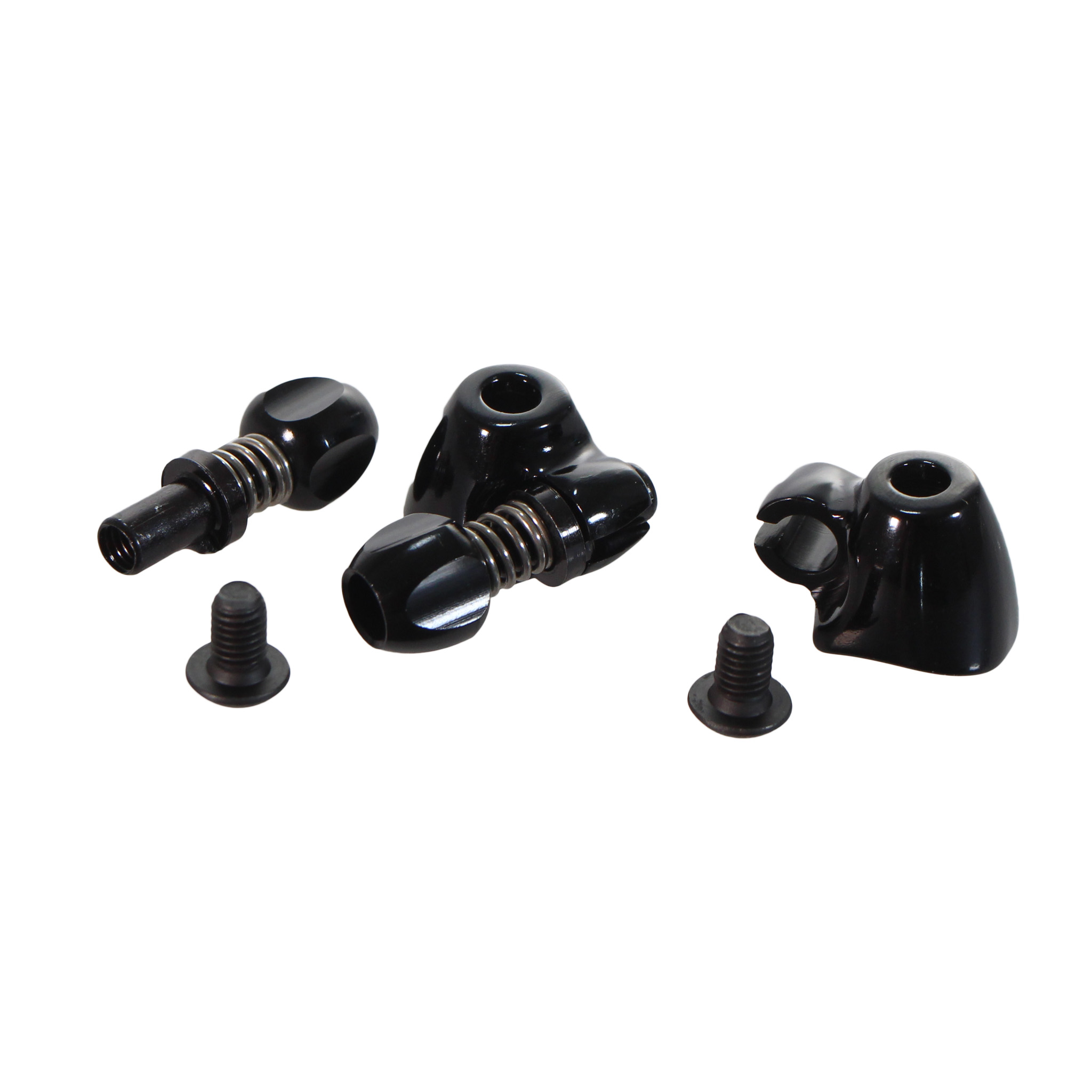 Interloc Racing Design QR Cable Stop Adjusters, Pair - Black