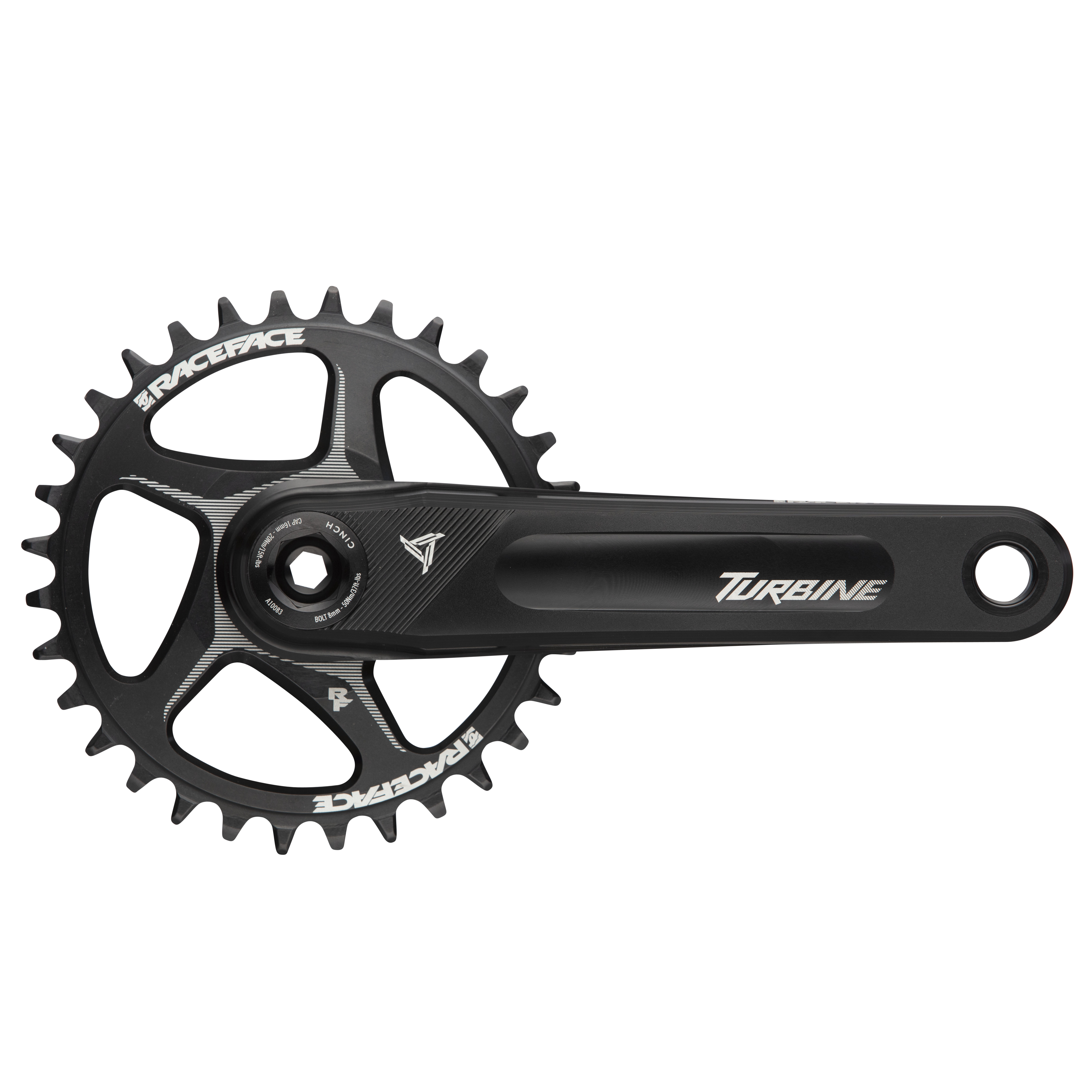 Race Face Turbine Cranks, 143mm Spindle, 170mm Arms, Black