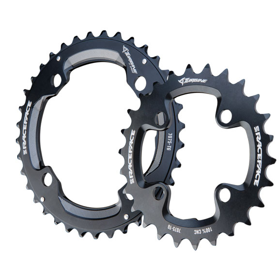 Race Face Turbine 11sp Ring Set, 64/104 36/26T, Black