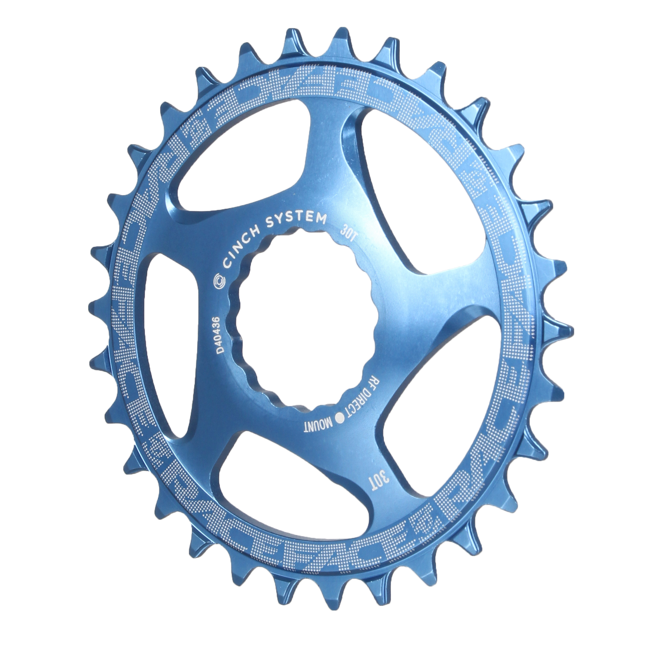 Race Face Cinch Direct Mount Chainring, 30T, Blue
