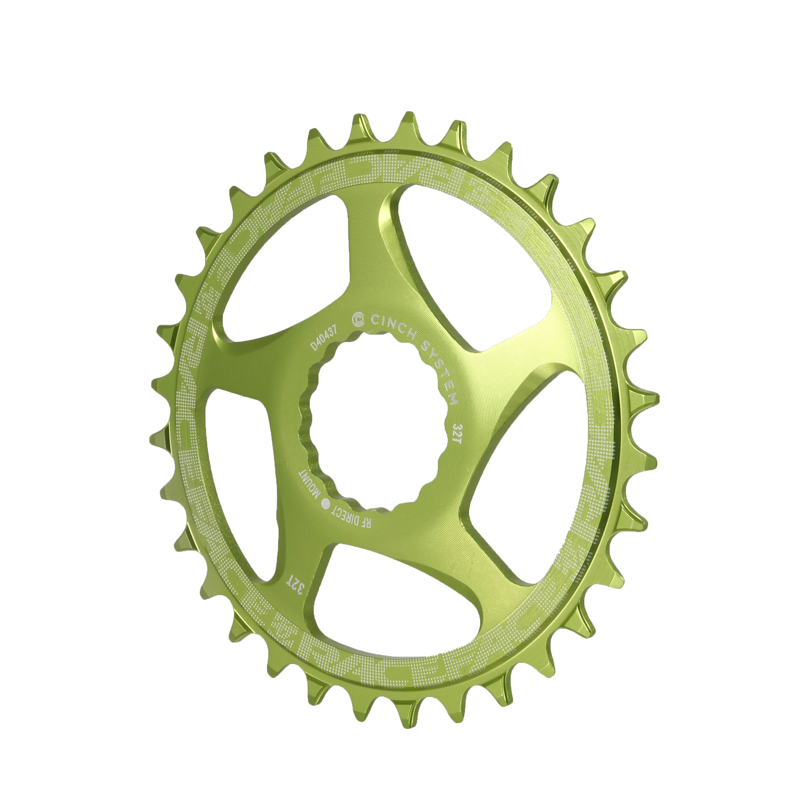 Race Face Cinch Direct Mount Chainring, 32T, Green