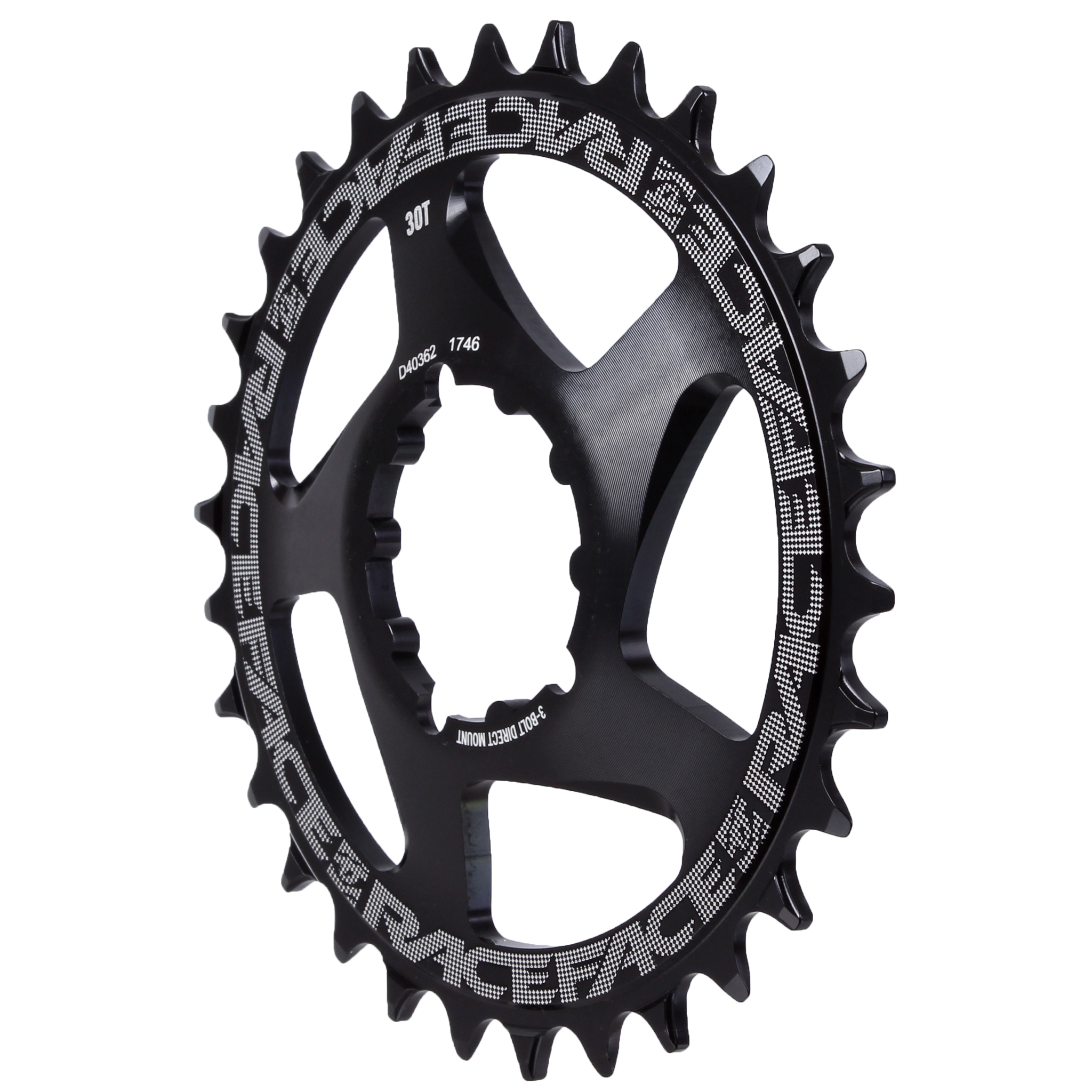 Race Face 3-Bolt Direct Mount NW Chainring, 30T, Black