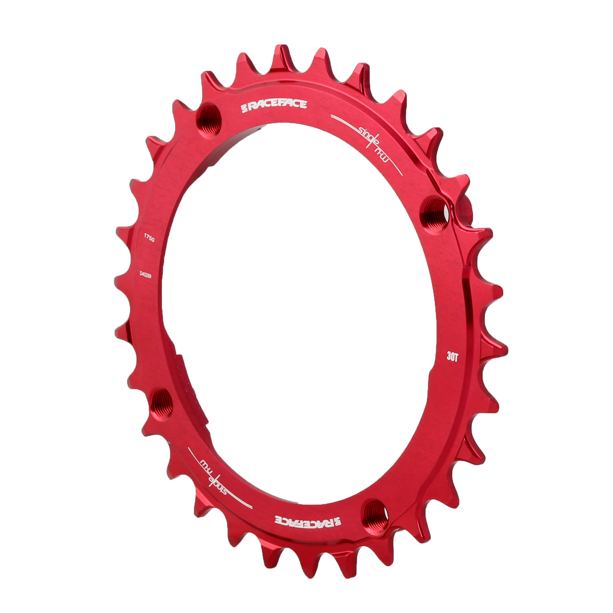 Race Face 104 NW Chainring, 104BCD 30T, Red