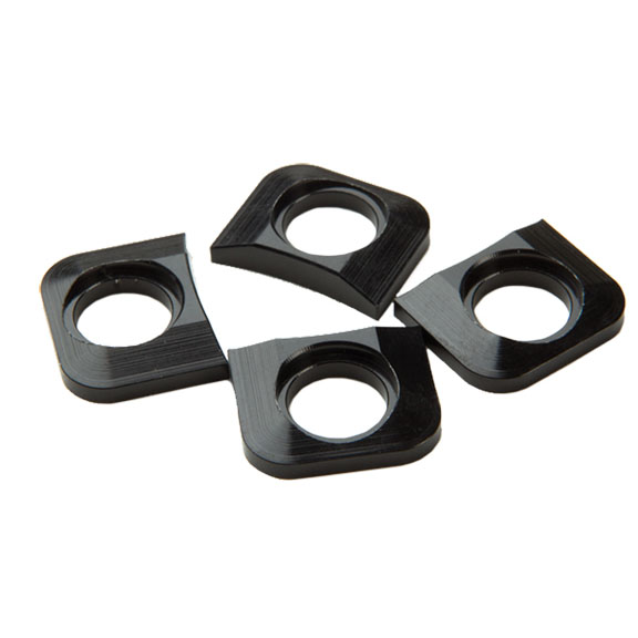 Race Face Chainring Tab Shims, Black, 4/Count
