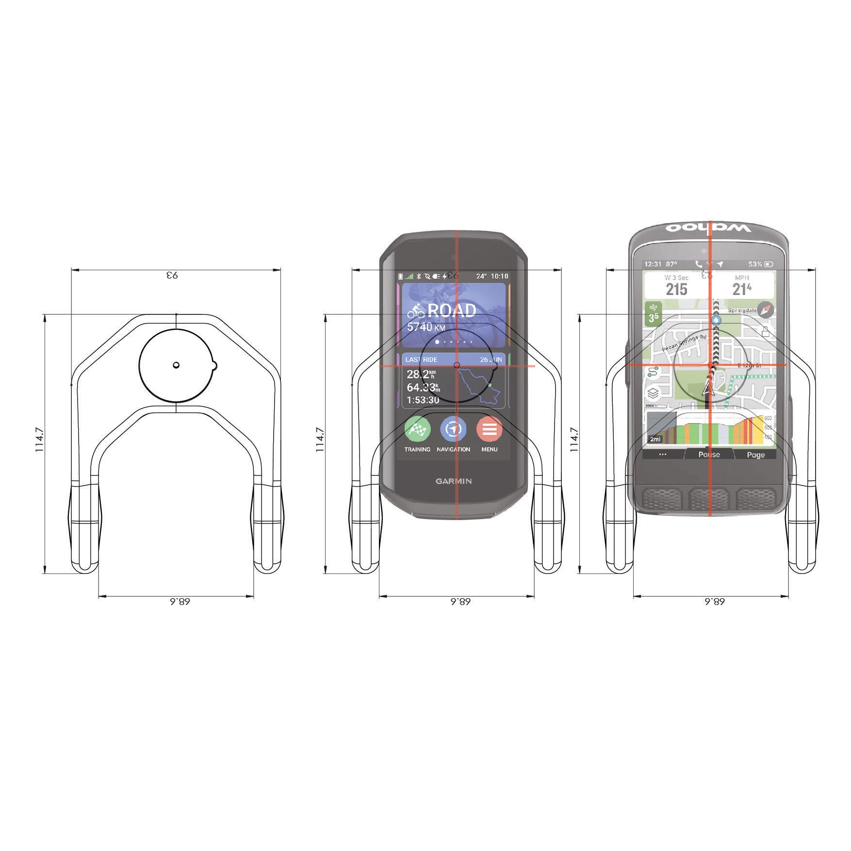 Ridefarr Carbon Aero GPS Bolt-On Handlebar, 31.8mm, Black 