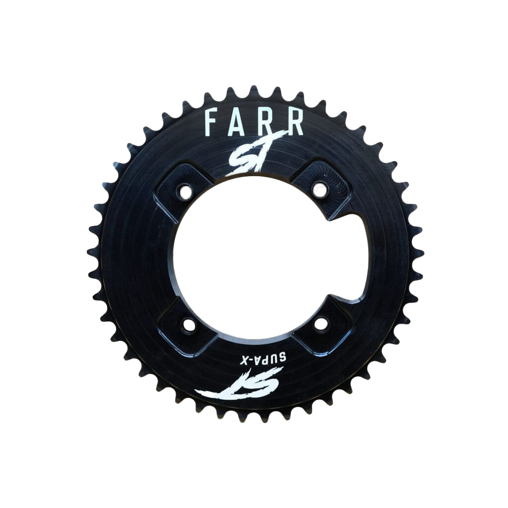 Farr-ST BMX Supa-X CNC Chainring, 104BCD x 43t, Black