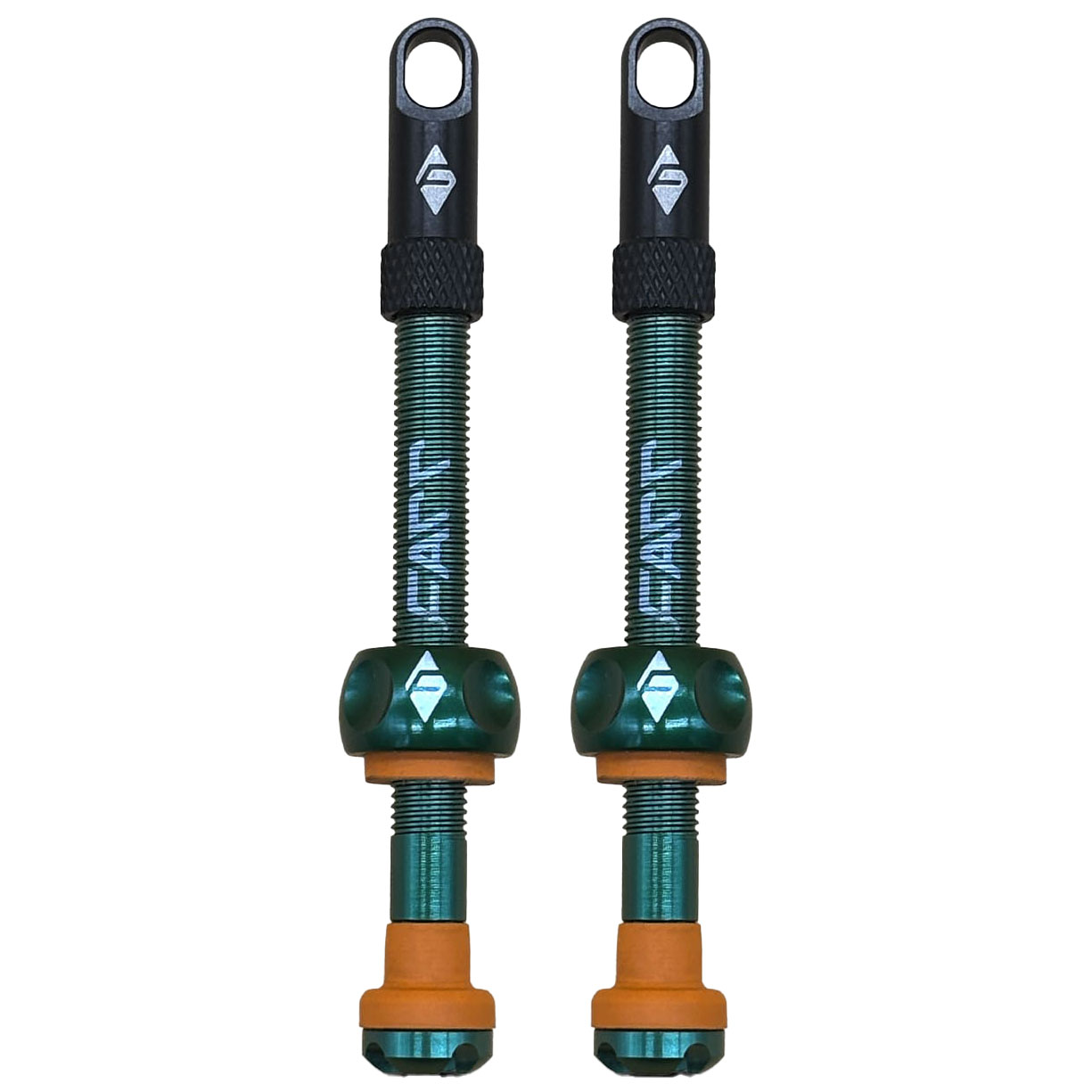 Ridefarr Supa-Flow Tubeless Valve Stem, 60mm (Pair) Green