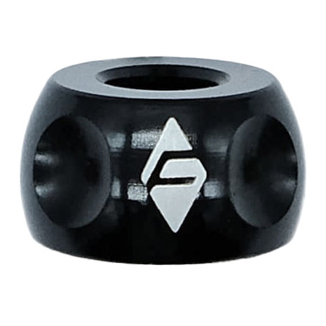 Ridefarr Alloy Presta Valve Locknut w/O-Ring, Black