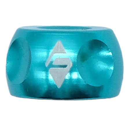 Ridefarr Alloy Presta Valve Locknut w/O-Ring, Aqua