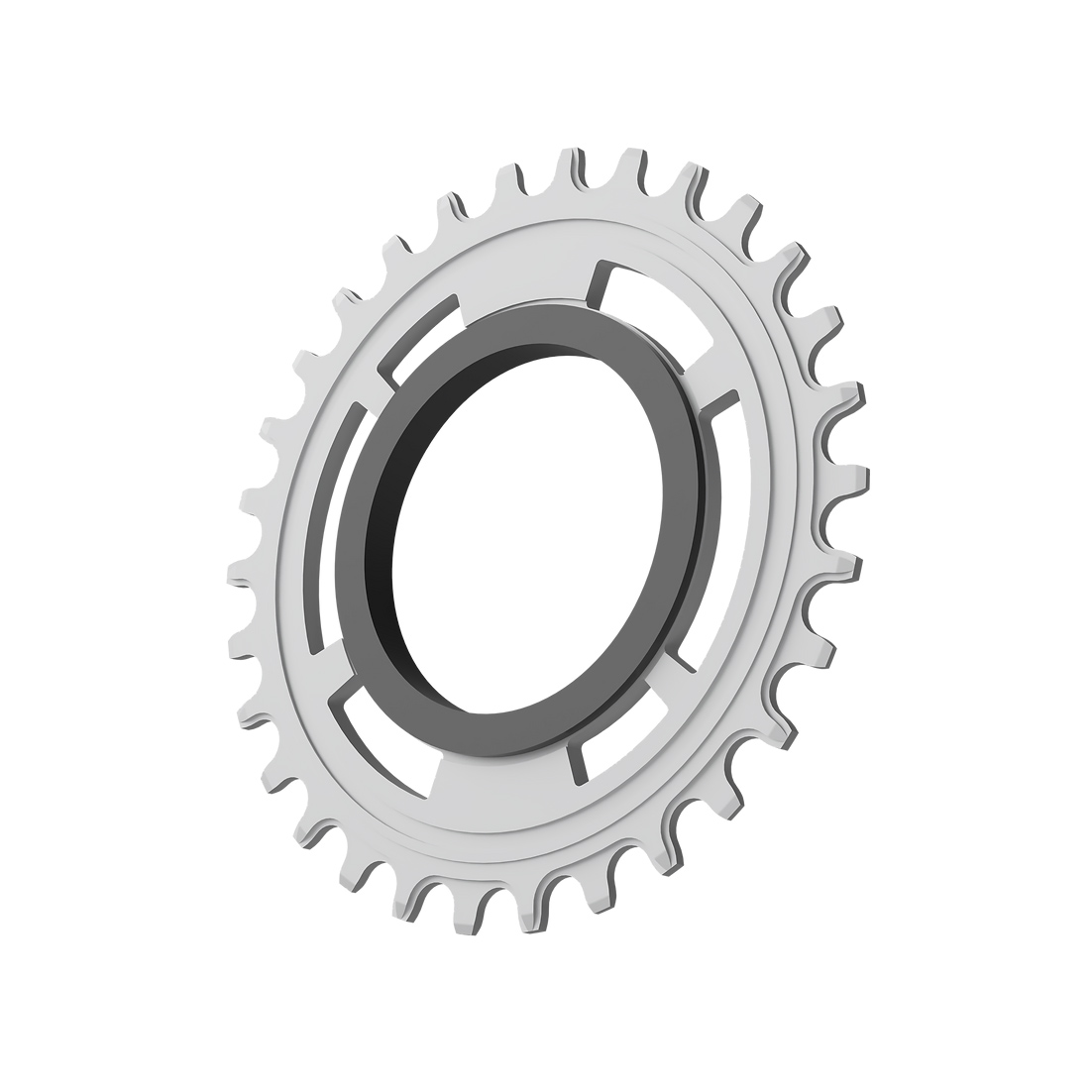 Rimpact Chain Damper Chainring, 36t, Silver
