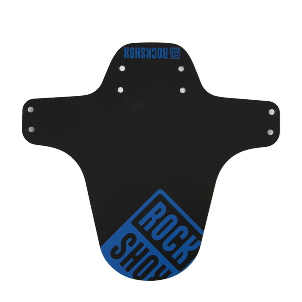 RockShox MTB Fender, Short Zip Tie, Black w/Water Blue