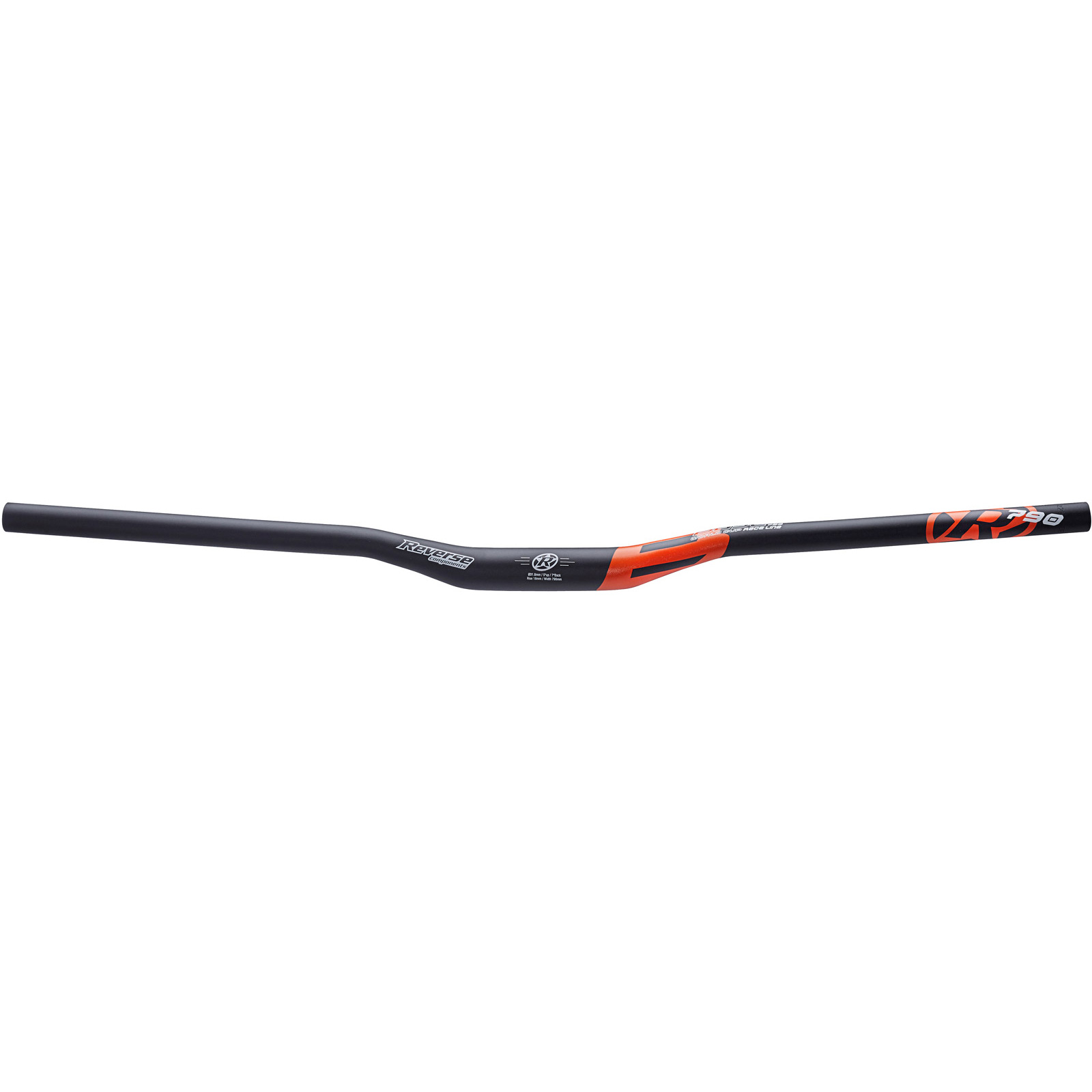Reverse Base Riser Bar, (31.8) 18mm/790mm, Black/Fox Orng 