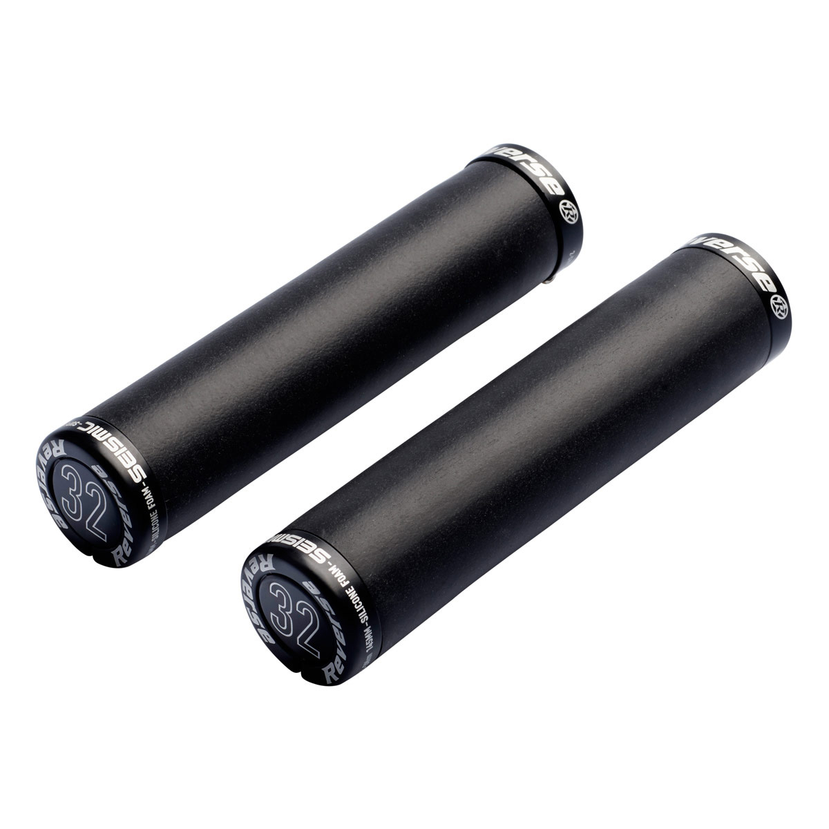 Reverse Seismic Ergo Lock-On Grips, 32mm - Black/Black 