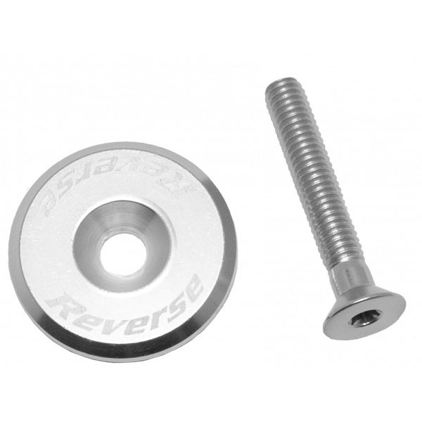 Reverse Ahead Cap with Screw, Silver