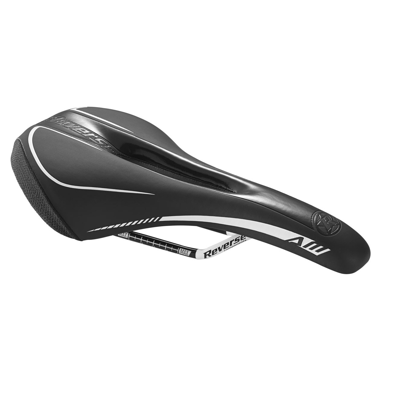 Reverse AM Ergo Saddle, Black/White 
