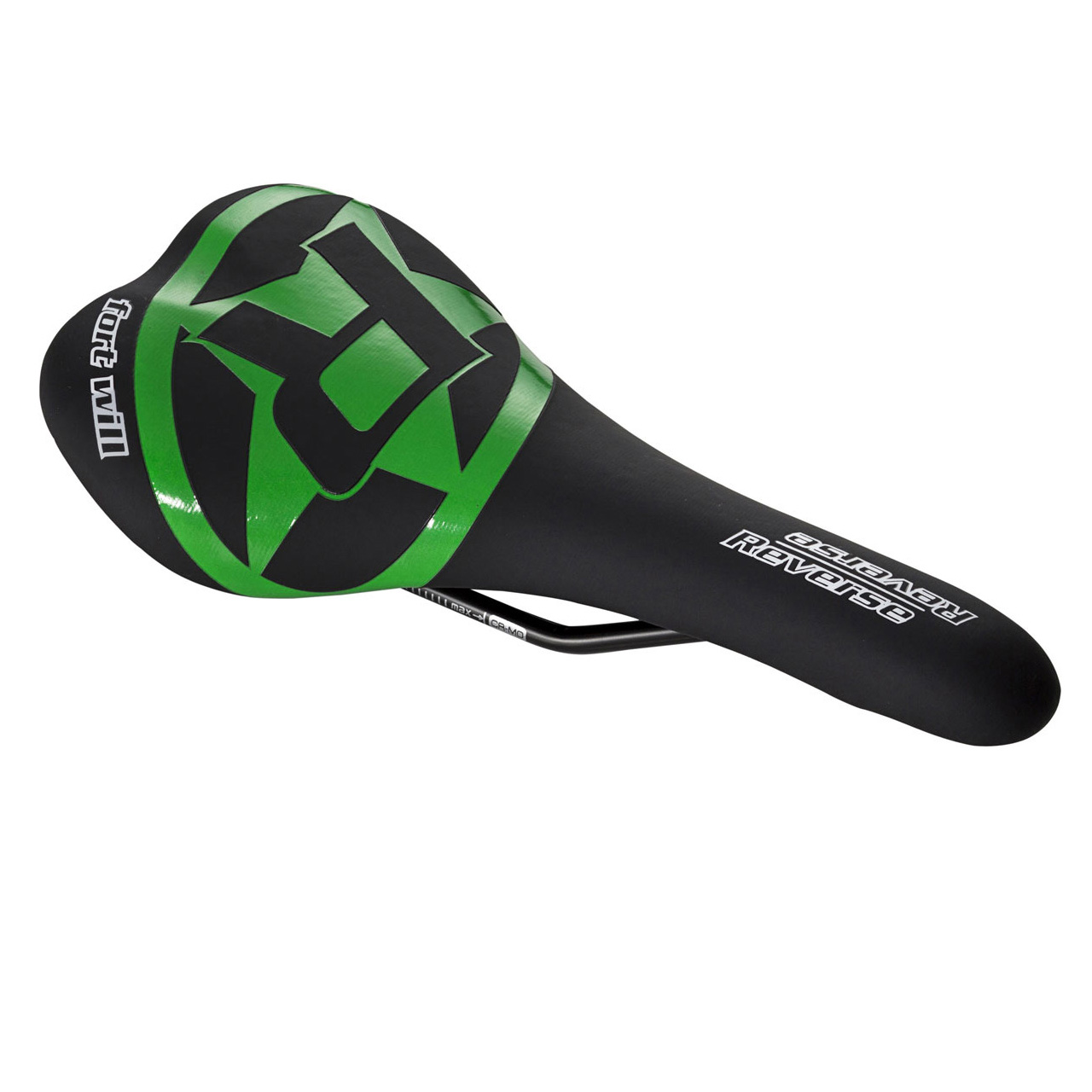 Reverse Fort Will Style Saddle, Black/Neon Green 