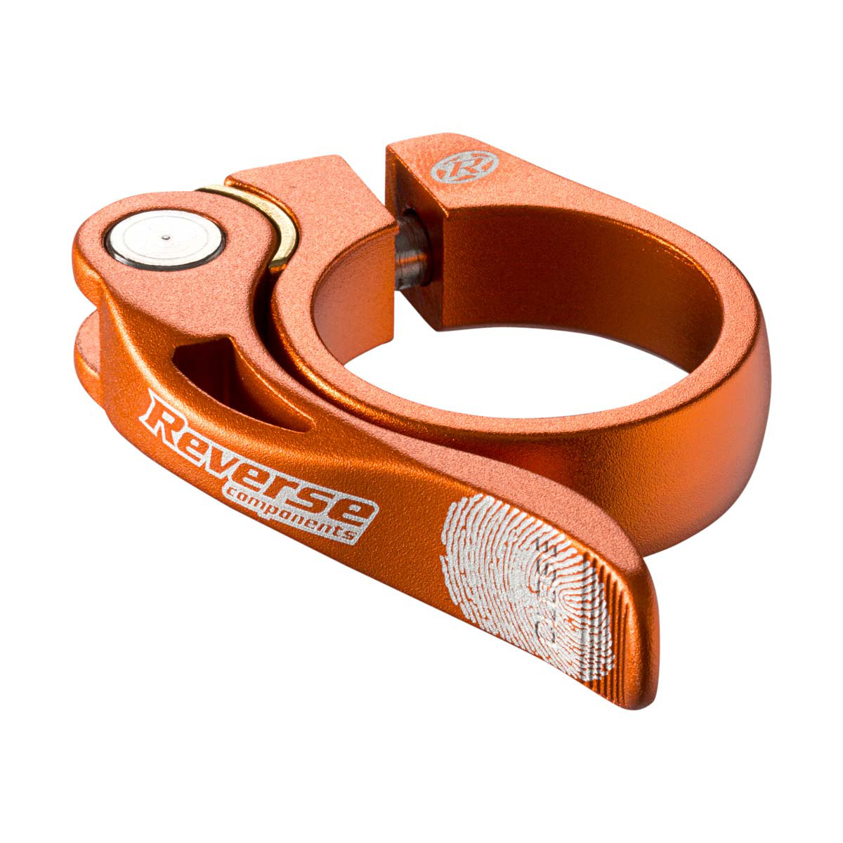 Reverse Long Life Q/R Seatpost Clamp, 34.9mm, Orange