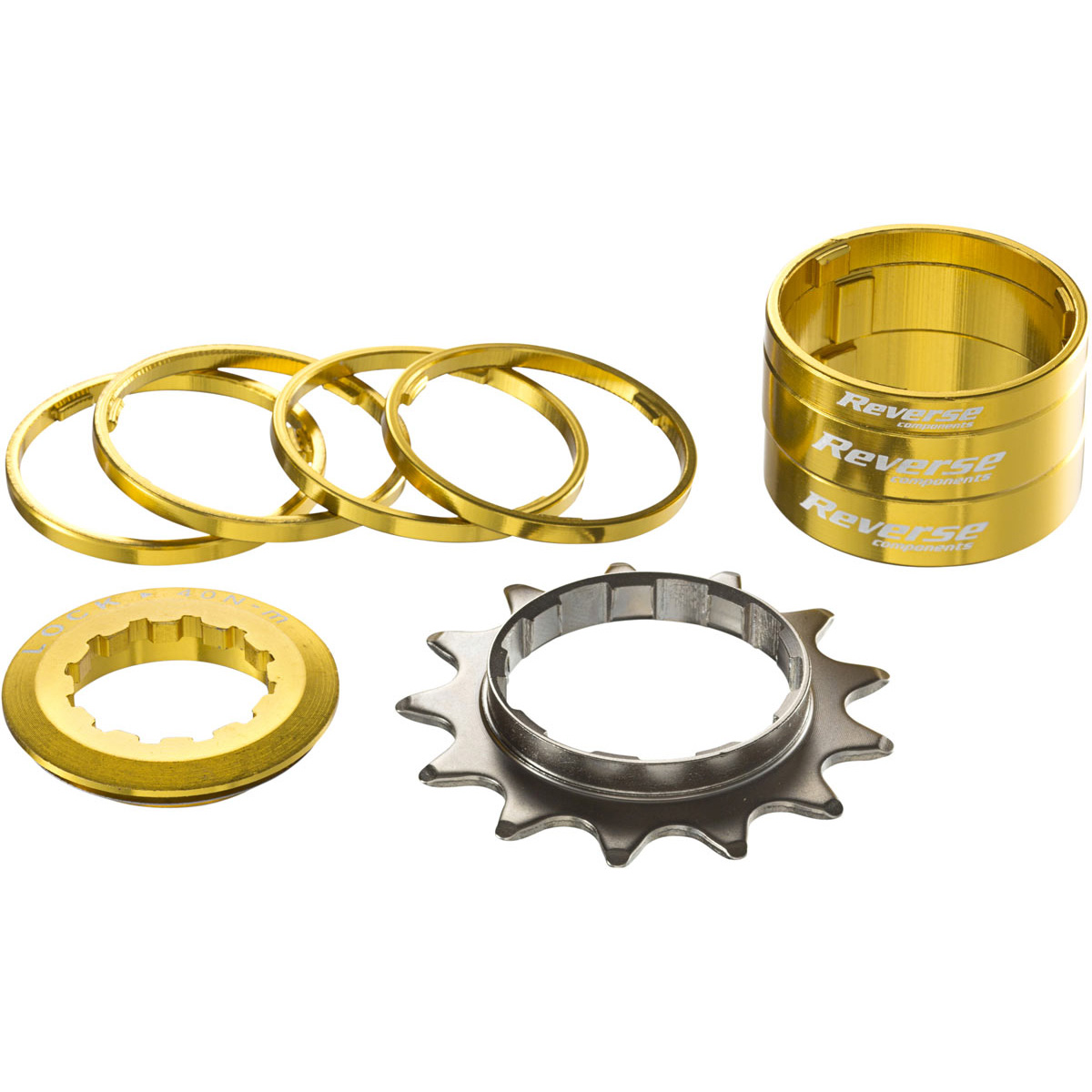 Reverse Single Speed Kit, 13t, Gold