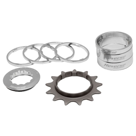 Reverse Single Speed Kit, 13t, Silver
