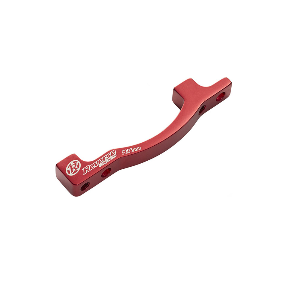 Reverse Disc Brake Adapter, PM-PM 200 Front, Red 