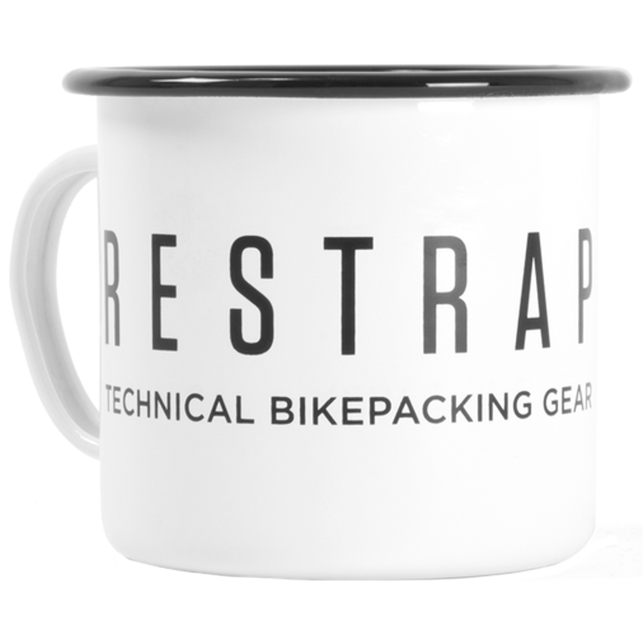 Restrap Enamel Mug, 20oz, White