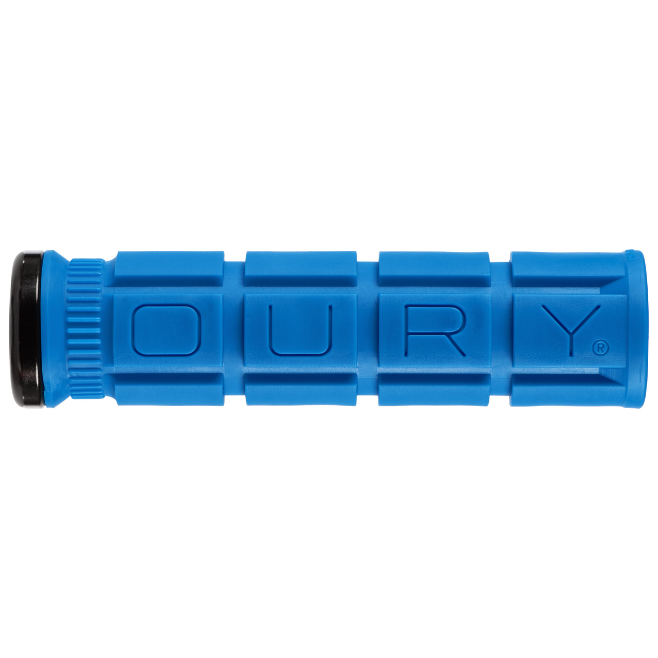 Oury V2 Single Sided Lock-On Grips, Deja Blue/Black Clamp