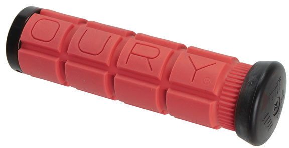 Oury Lock-On Bonus Pack Grips, Red/Black Clamps