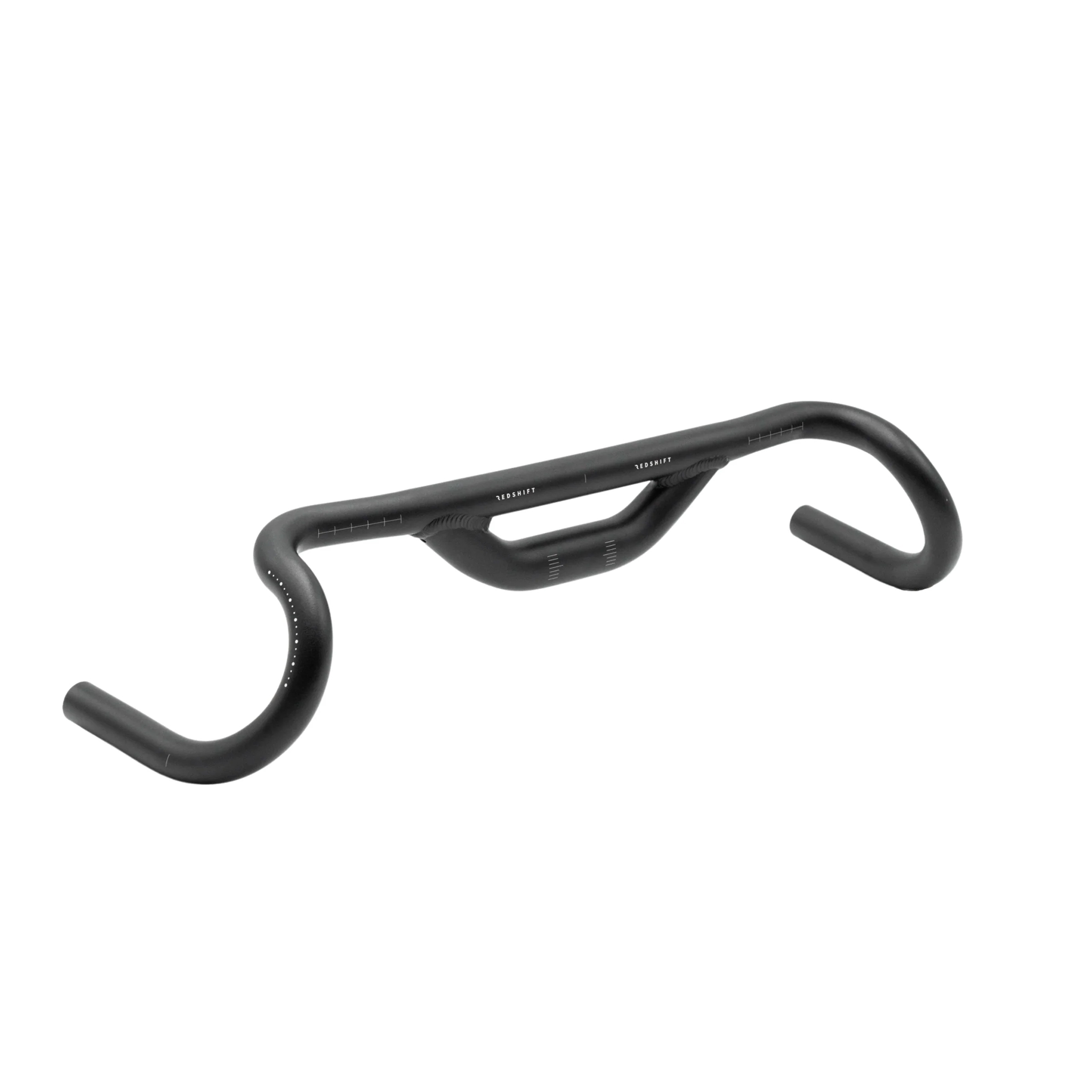 Redshift Sports Top Shelf Drop Bar 50mm Rise 25 deg- 44cm, Black