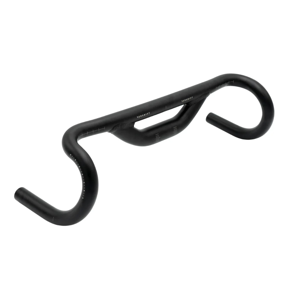 Redshift Sports Top Shelf Drop Bar 70mm Rise 10 deg- 41cm, Black