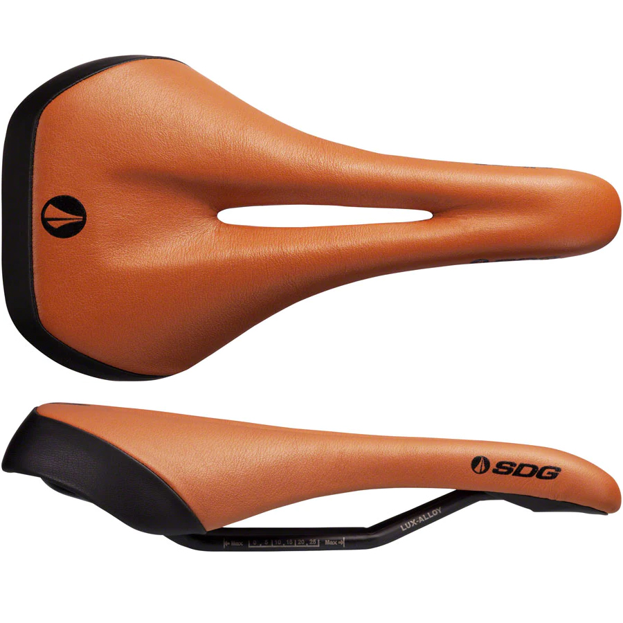 SDG Allure V2 Saddle, Lux-Alloy Rails, Brown/Black
