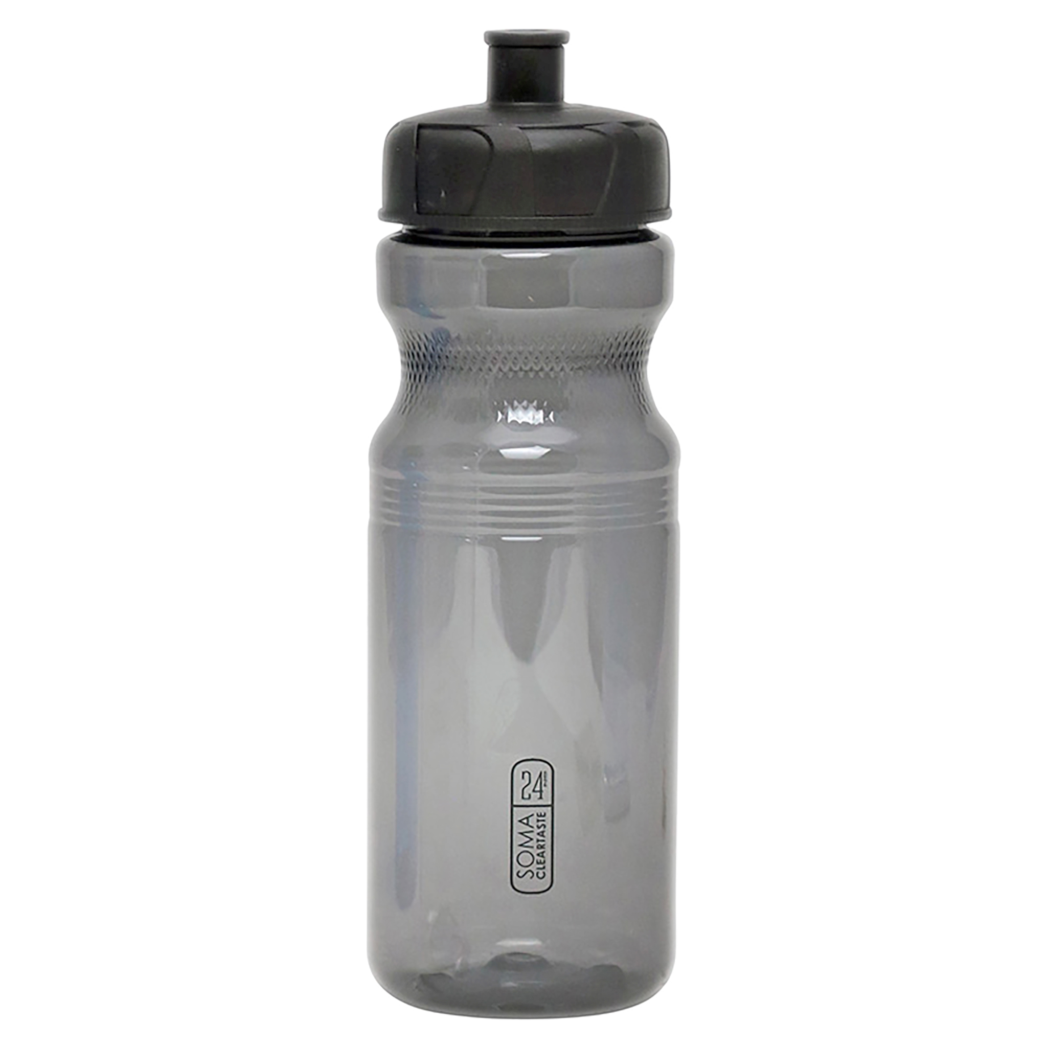 Soma Clear Taste Water Bottle, Smoke/Black, 24oz