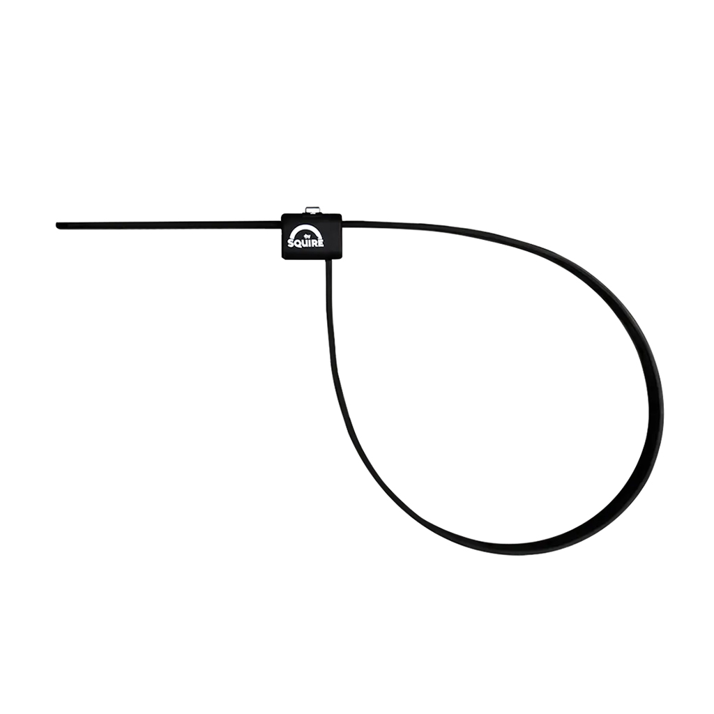 Squire Straplok 10 Cable Lock, Keyed, Black, Each