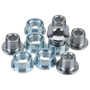 Sugino Track 401 Chainring Bolt/Nut Set, M8x6.3 10/Pcs