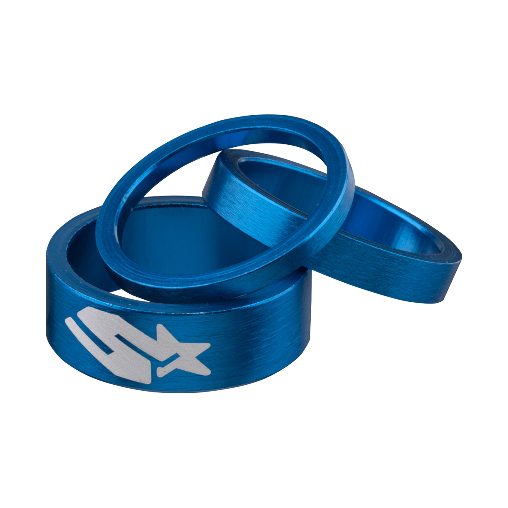 Spank Headset Spacer Kit, 3/6/12mm Set - Blue