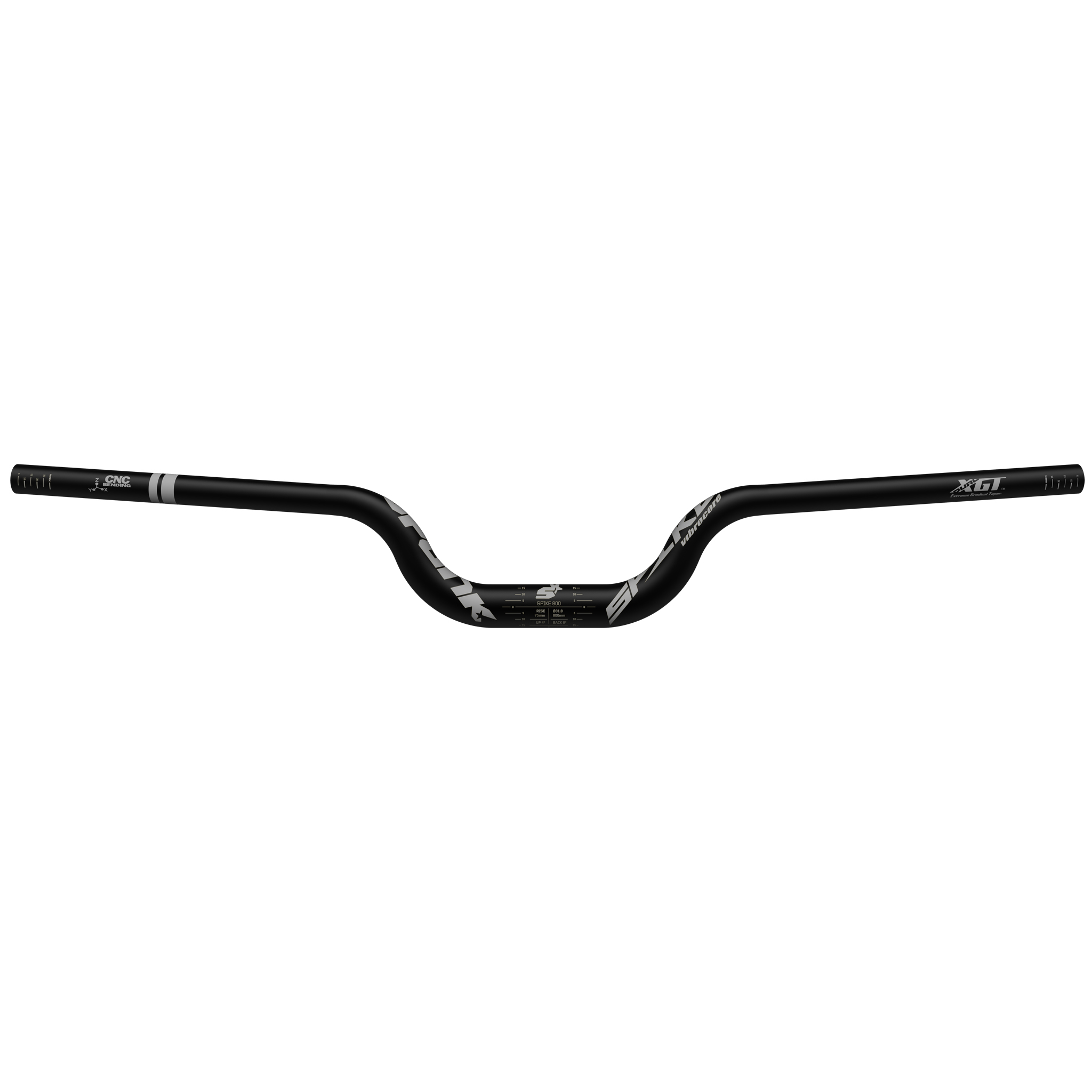 Spank Spike 800 Vibrocore Riser, (31.8) 75mm/800mm, Blk/Wht